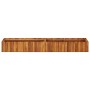 Arriate elevado de madera maciza de acacia 200x30x25 cm en Macetas y jardineras | Comprar online en Foru.es