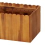 Arriate elevado de madera maciza de acacia 200x30x25 cm en Macetas y jardineras | Comprar online en Foru.es