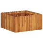 Arriate de madera maciza de acacia 50x50x25 cm en Macetas y jardineras | Comprar online en Foru.es