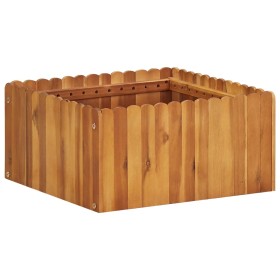 Arriate de madera maciza de acacia 50x50x25 cm en Macetas y jardineras | Comprar online en Foru.es