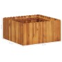 Arriate de madera maciza de acacia 50x50x25 cm en Macetas y jardineras | Comprar online en Foru.es