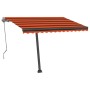 Toldo de pie automático naranja y marrón 350x250 cm en Toldos | Comprar online en Foru.es