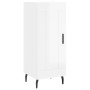 Aparador de madera contrachapada blanco brillante 34,5x34x90 cm de vidaXL, Aparadores - Ref: Foro24-830462, Precio: 67,69 €, ...