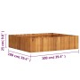Arriate de madera maciza de acacia 100x100x25 cm en Macetas y jardineras | Comprar online en Foru.es