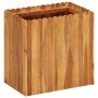 Arriate de madera maciza de acacia 50x30x50 cm en Macetas y jardineras | Comprar online en Foru.es