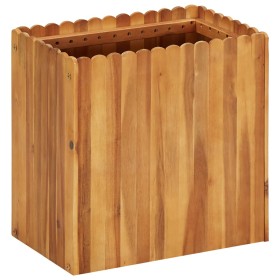Arriate de madera maciza de acacia 50x30x50 cm en Macetas y jardineras | Comprar online en Foru.es