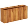 Arriate de madera maciza de acacia 100x30x50 cm en Macetas y jardineras | Comprar online en Foru.es