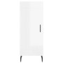 Aparador de madera contrachapada blanco brillante 34,5x34x90 cm de vidaXL, Aparadores - Ref: Foro24-830462, Precio: 67,69 €, ...