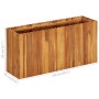 Arriate de madera maciza de acacia 100x30x50 cm en Macetas y jardineras | Comprar online en Foru.es