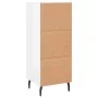 Sideboard aus glänzendem weißem Sperrholz 34,5x34x90 cm von vidaXL, Sideboards - Ref: Foro24-830462, Preis: 66,83 €, Rabatt: %