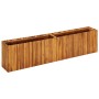 Arriate de madera maciza de acacia 200x30x50 cm en Macetas y jardineras | Comprar online en Foru.es