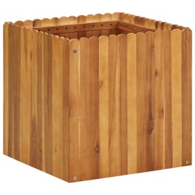 Arriate de madera maciza de acacia 50x50x50 cm en Macetas y jardineras | Comprar online en Foru.es