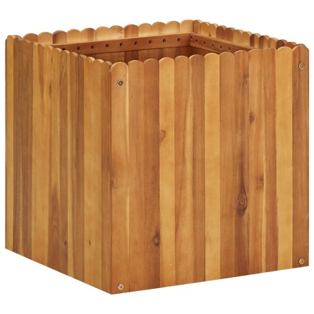 Arriate de madera maciza de acacia 50x50x50 cm en Macetas y jardineras | Comprar online en Foru.es