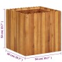 Arriate de madera maciza de acacia 50x50x50 cm en Macetas y jardineras | Comprar online en Foru.es