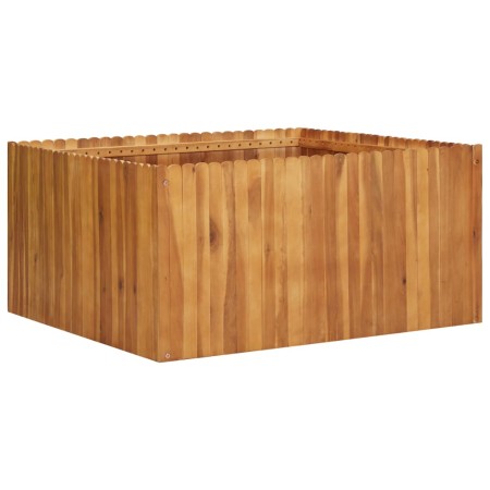 Arriate de madera maciza de acacia 100x100x50 cm en Macetas y jardineras | Comprar online en Foru.es