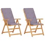 Sillas de jardín reclinables 2 uds madera acacia maciza marrón en Sillas de jardín | Comprar online en Foru.es