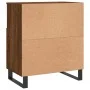 Aparador madera contrachapada marrón roble 60x35x70 cm de vidaXL, Aparadores - Ref: Foro24-831203, Precio: 67,60 €, Descuento: %