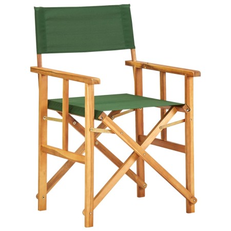 Silla de director madera maciza de acacia verde en Sillas de jardín | Comprar online en Foru.es