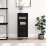 Aparador de madera contrachapada negro 34,5x34x90 cm de vidaXL, Aparadores - Ref: Foro24-828661, Precio: 52,38 €, Descuento: %