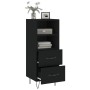 Aparador de madera contrachapada negro 34,5x34x90 cm de vidaXL, Aparadores - Ref: Foro24-828661, Precio: 52,38 €, Descuento: %