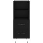 Aparador de madera contrachapada negro 34,5x34x90 cm de vidaXL, Aparadores - Ref: Foro24-828661, Precio: 52,38 €, Descuento: %