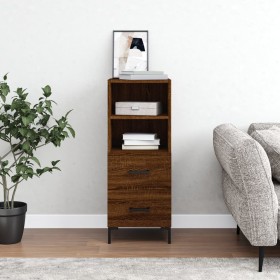 Aparador madera de ingeniería marrón roble 34,5x34x90 cm de vidaXL, Aparadores - Ref: Foro24-828675, Precio: 56,99 €, Descuen...