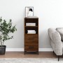 Aparador madera de ingeniería marrón roble 34,5x34x90 cm de vidaXL, Aparadores - Ref: Foro24-828675, Precio: 56,99 €, Descuen...