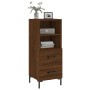 Aparador madera de ingeniería marrón roble 34,5x34x90 cm de vidaXL, Aparadores - Ref: Foro24-828675, Precio: 56,99 €, Descuen...