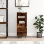 Aparador madera de ingeniería roble ahumado 34,5x34x90 cm de vidaXL, Aparadores - Ref: Foro24-828665, Precio: 50,81 €, Descue...