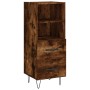 Aparador madera de ingeniería roble ahumado 34,5x34x90 cm de vidaXL, Aparadores - Ref: Foro24-828665, Precio: 50,81 €, Descue...