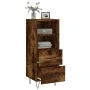 Sideboard aus geräuchertem Eichenholzwerkstoff, 34,5 x 34 x 90 cm von vidaXL, Sideboards - Ref: Foro24-828665, Preis: 50,31 €...