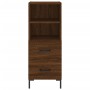 Aparador madera de ingeniería marrón roble 34,5x34x90 cm de vidaXL, Aparadores - Ref: Foro24-828675, Precio: 56,99 €, Descuen...