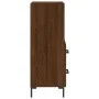 Oak brown engineered wood sideboard 34.5x34x90 cm by vidaXL, Sideboards - Ref: Foro24-828675, Price: 56,57 €, Discount: %