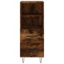 Aparador madera de ingeniería roble ahumado 34,5x34x90 cm de vidaXL, Aparadores - Ref: Foro24-828665, Precio: 50,81 €, Descue...