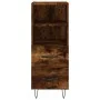 Sideboard aus geräuchertem Eichenholzwerkstoff, 34,5 x 34 x 90 cm von vidaXL, Sideboards - Ref: Foro24-828665, Preis: 50,31 €...