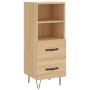 Aparador madera contrachapada color roble Sonoma 34,5x34x90 cm de vidaXL, Aparadores - Ref: Foro24-828663, Precio: 50,72 €, D...