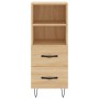 Aparador madera contrachapada color roble Sonoma 34,5x34x90 cm de vidaXL, Aparadores - Ref: Foro24-828663, Precio: 50,72 €, D...