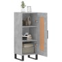 Aparador de madera contrachapada gris hormigón 34,5x34x90 cm de vidaXL, Aparadores - Ref: Foro24-830472, Precio: 62,75 €, Des...