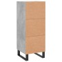 Aparador de madera contrachapada gris hormigón 34,5x34x90 cm de vidaXL, Aparadores - Ref: Foro24-830472, Precio: 62,75 €, Des...
