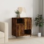 Aparador madera contrachapada color roble ahumado 60x35x70 cm de vidaXL, Aparadores - Ref: Foro24-831185, Precio: 66,26 €, De...