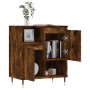 Aparador madera contrachapada color roble ahumado 60x35x70 cm de vidaXL, Aparadores - Ref: Foro24-831185, Precio: 66,26 €, De...