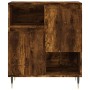Aparador madera contrachapada color roble ahumado 60x35x70 cm de vidaXL, Aparadores - Ref: Foro24-831185, Precio: 66,26 €, De...