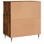 Aparador madera contrachapada color roble ahumado 60x35x70 cm de vidaXL, Aparadores - Ref: Foro24-831185, Precio: 66,26 €, De...
