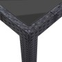 Juego de comedor de jardín 9 piezas ratán sintético negro en Conjuntos de jardín | Comprar online en Foru.es