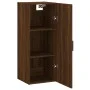 Armario de pared marrón roble 34,5x34x90 cm de vidaXL, Aparadores - Ref: Foro24-828859, Precio: 45,86 €, Descuento: %