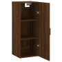 Armario de pared marrón roble 34,5x34x90 cm de vidaXL, Aparadores - Ref: Foro24-828859, Precio: 46,51 €, Descuento: %