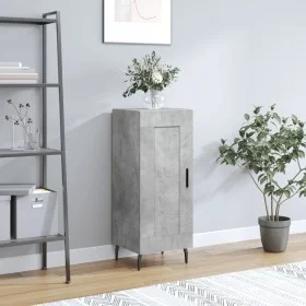 Aparador de madera contrachapada gris hormigón 34,5x34x90 cm de vidaXL, Aparadores - Ref: Foro24-830464, Precio: 61,09 €, Des...