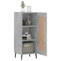 Aparador de madera contrachapada gris hormigón 34,5x34x90 cm de vidaXL, Aparadores - Ref: Foro24-830464, Precio: 61,09 €, Des...