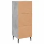 Aparador de madera contrachapada gris hormigón 34,5x34x90 cm de vidaXL, Aparadores - Ref: Foro24-830464, Precio: 61,09 €, Des...