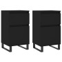 Aparadores 2 uds madera de ingeniería negro 40x35x70 cm de vidaXL, Aparadores - Ref: Foro24-831167, Precio: 104,42 €, Descuen...